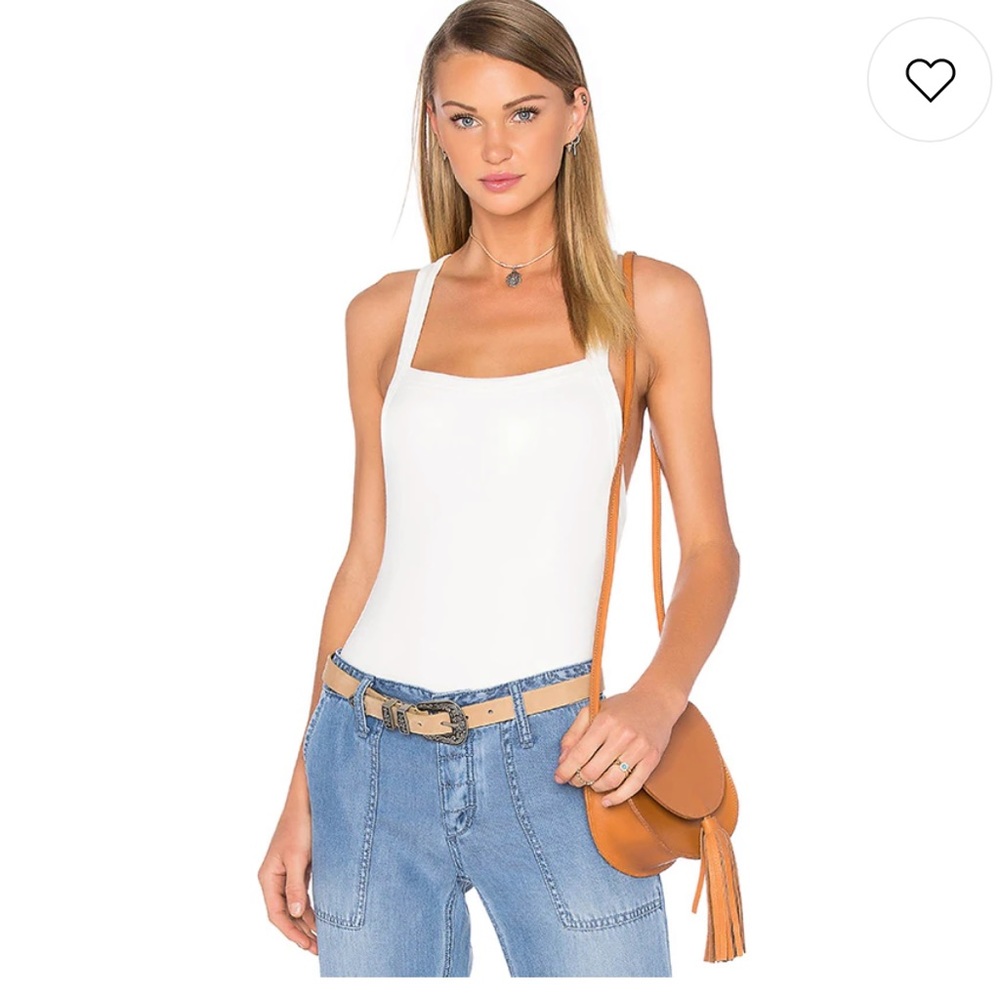 NWOT revolve white bodysuit. Size S